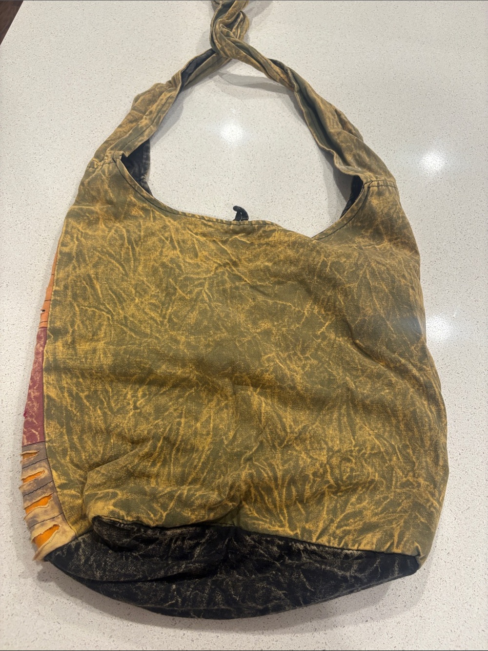 Bohemian Patchwork Multi‑Color Shoulder Bag - Picture 3 of 4